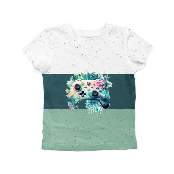 Bügelbild - " Headphones - mint "
